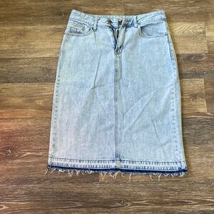 Main Street exchange jean skirt
